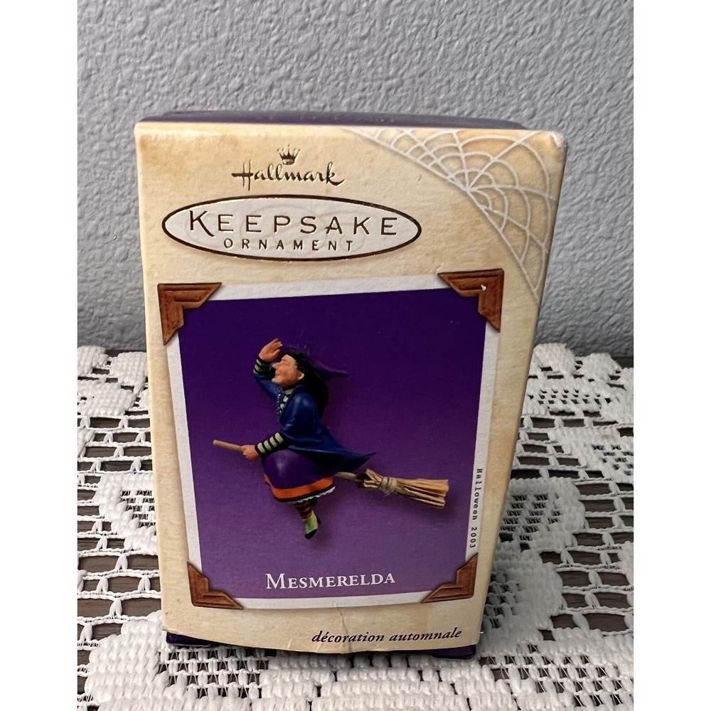Hallmark‎ Keepsake 2003 " Mesmerelda"  Halloween Witch ornament